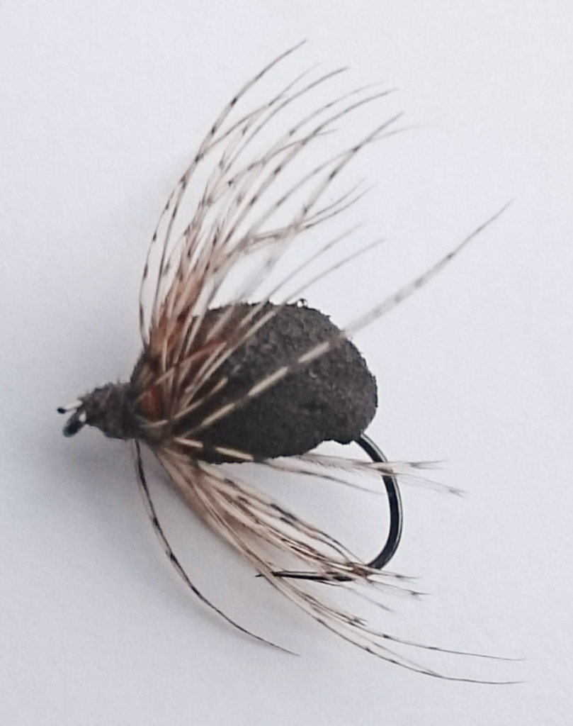 thumbnail image 2 of 12-Pack Dry Trout Fishing Flies - Assorted Black Spider, Knotted Midge, Black Gnat (Sizes 12/14/16) 2 of 5